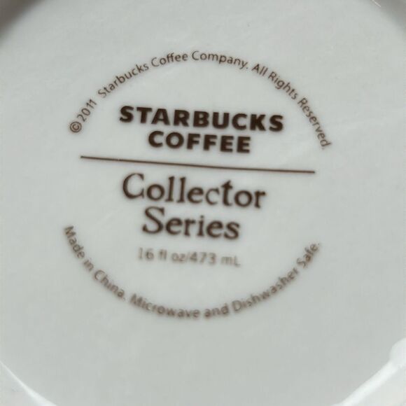 ☕️ Guitar🎸town Austin 2011 LtdEd. Star⭐️bucks Collector Series 16 oz ☕️ - Picture 5 of 17